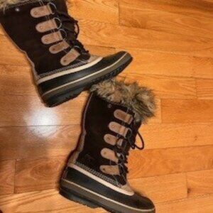 Sore Brown Winter Boots with Fur Trim-